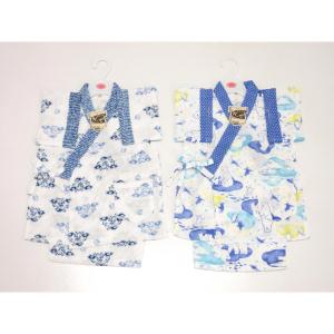 【未使用品】子供　ガーゼ甚平　２枚セット　９０ｃｍ