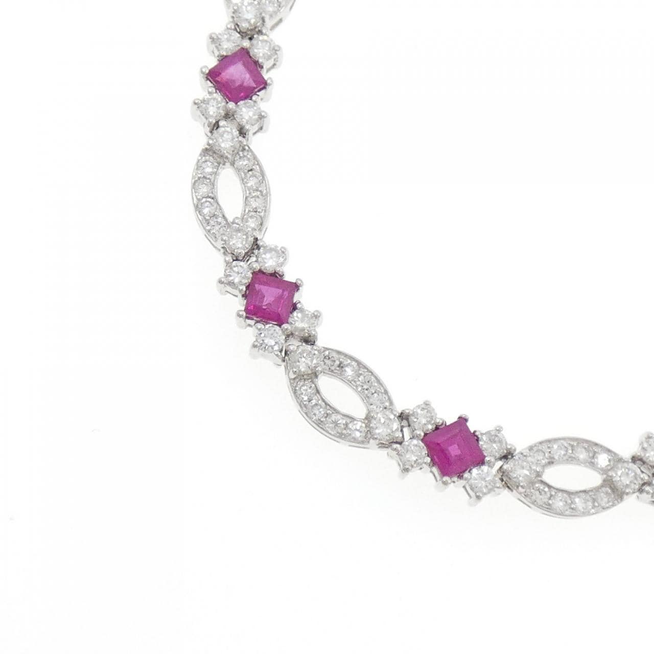 750WG ルビー ネックレス 6.00CT