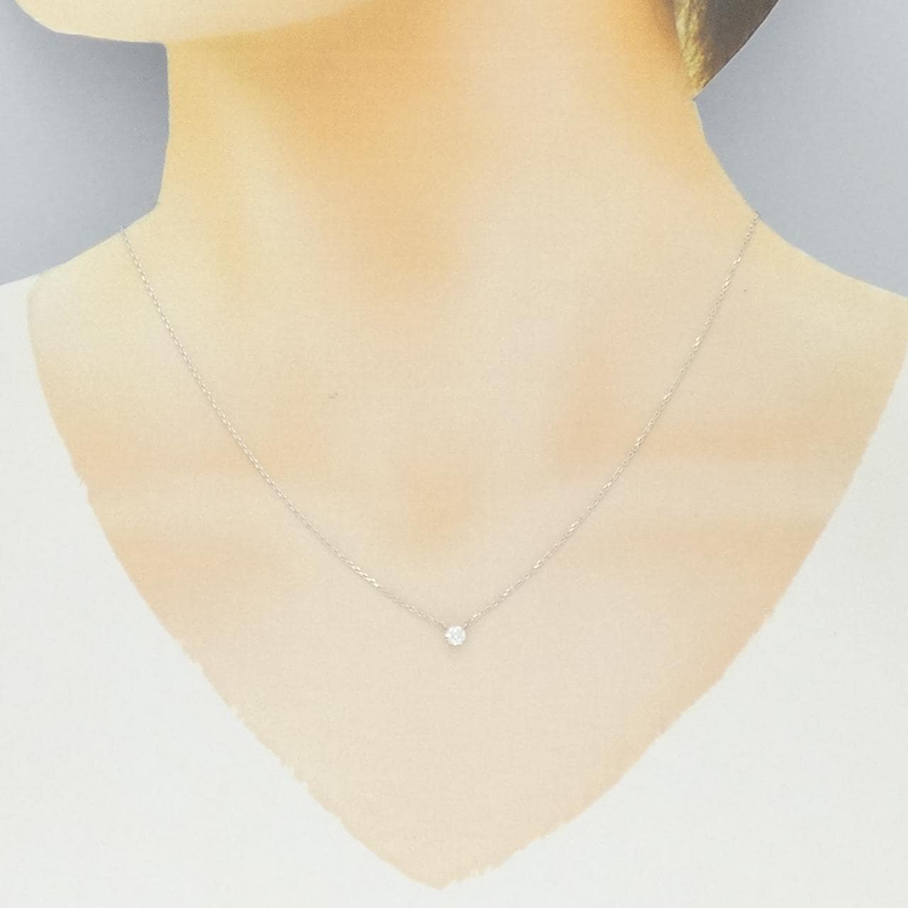 ヴァンドーム ダイヤモンド ネックレス 0.144CT