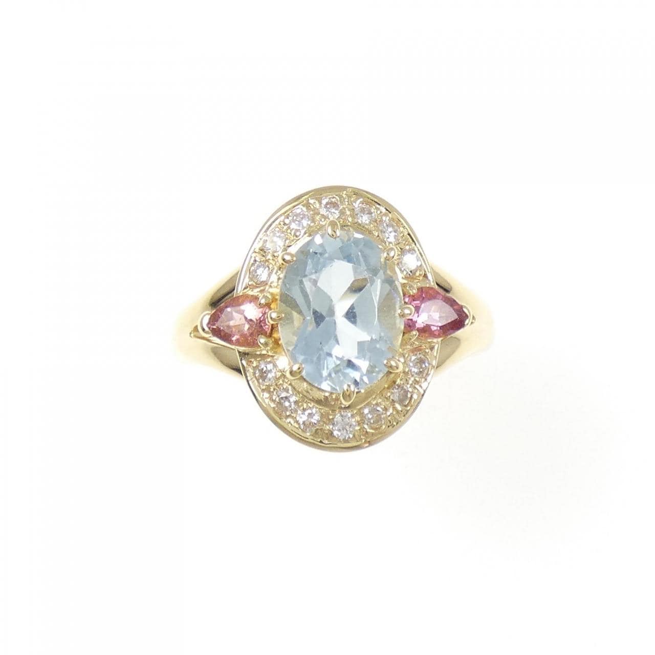 K18YG カラーストーン リング