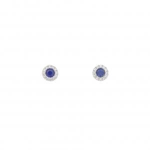 PT900 サファイヤ ピアス 0.18CT