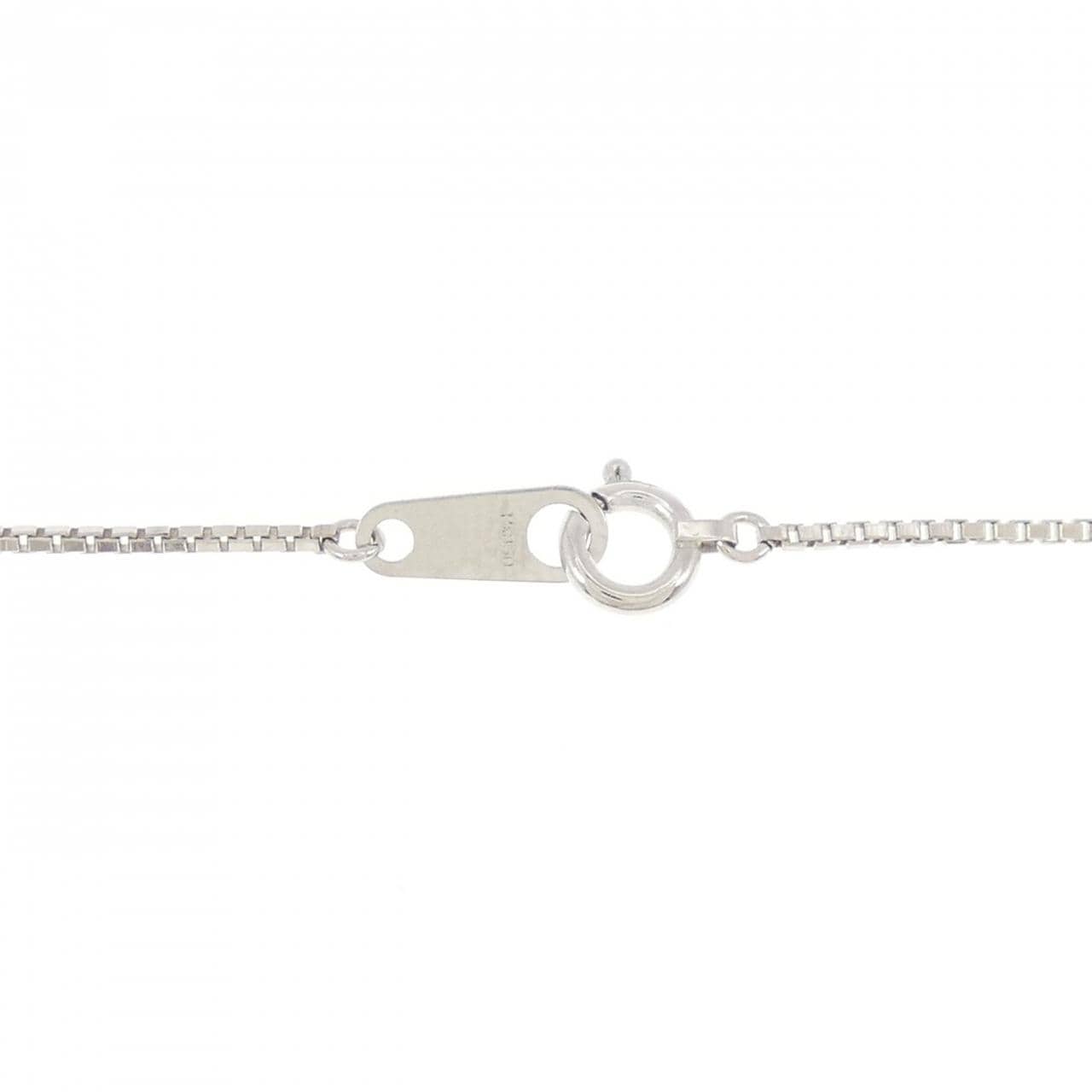 K18WG/PT ダイヤモンド ネックレス 0.27CT