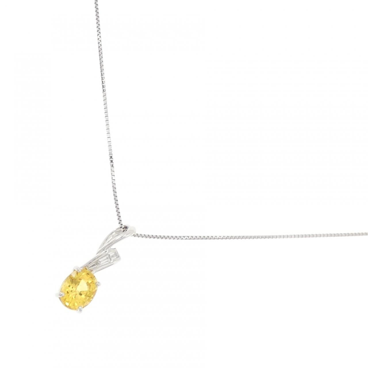 K18WG サファイヤ ネックレス 1.58CT