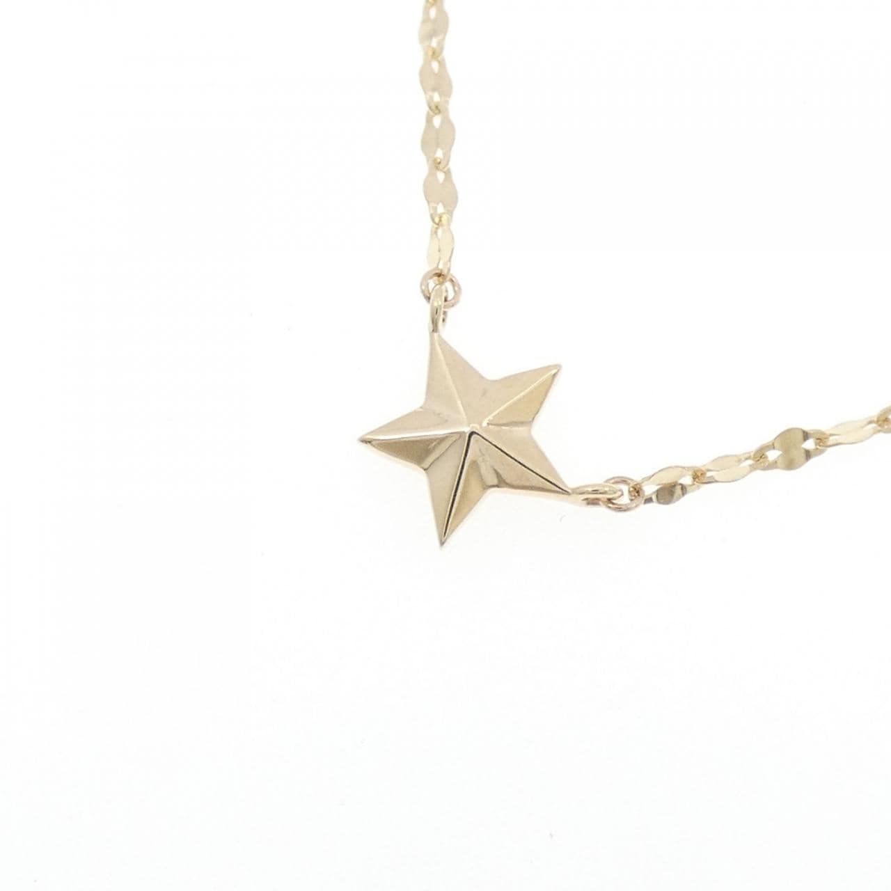 K10YG スター ダイヤモンド ネックレス 0.04CT