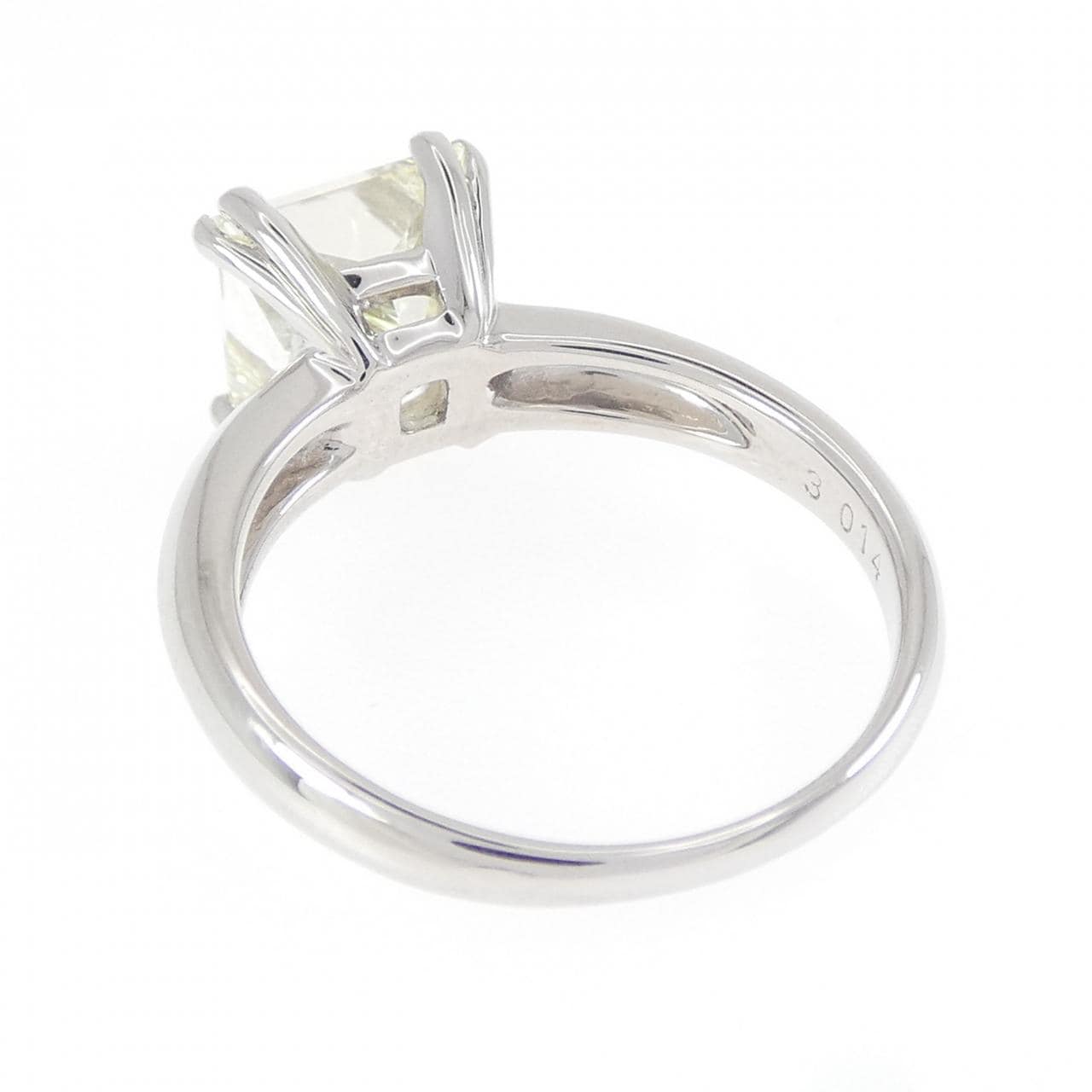 PT950 ダイヤモンド リング 3.014CT VLY VS1 ファンシーカット