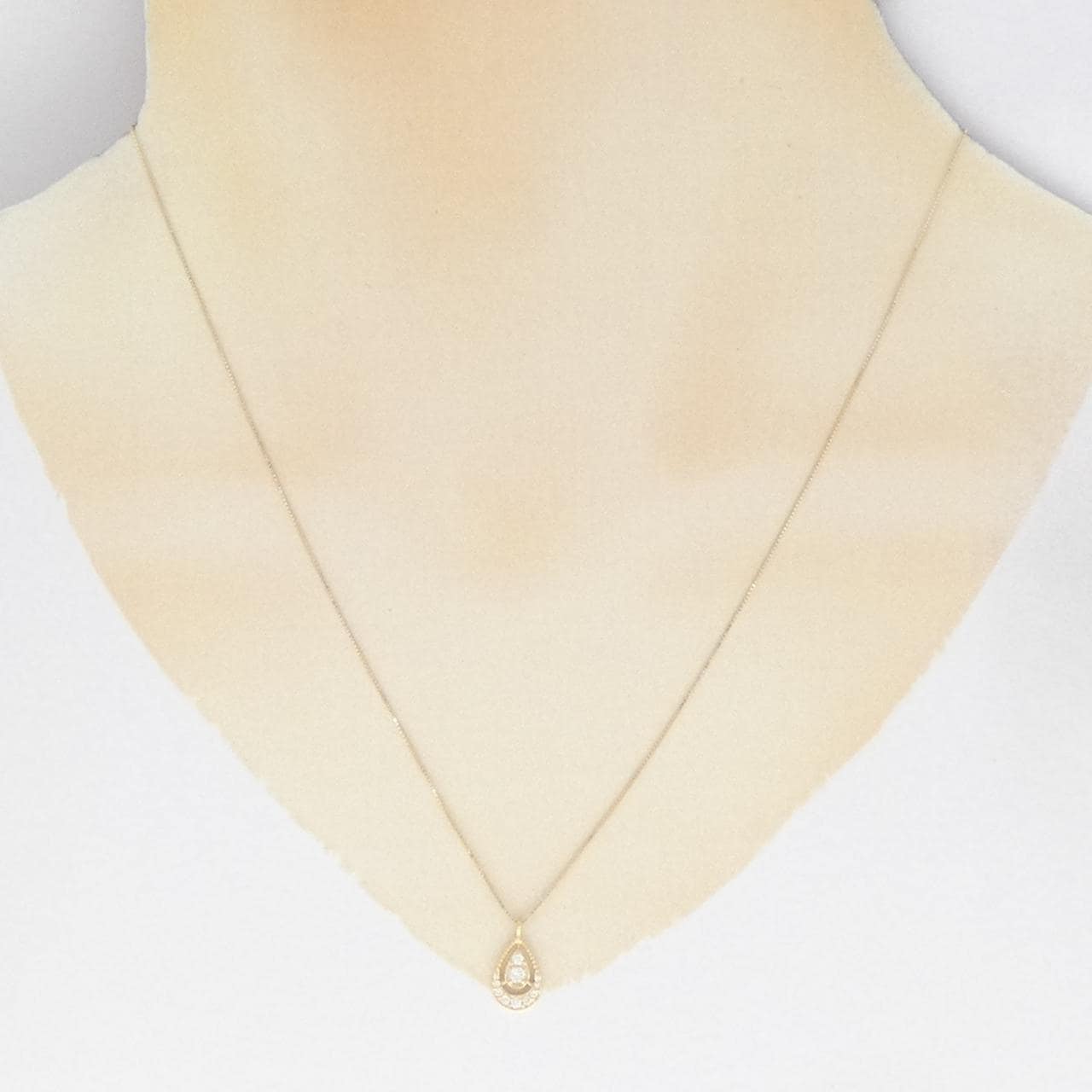 K18YG ダイヤモンド ネックレス 0.12CT