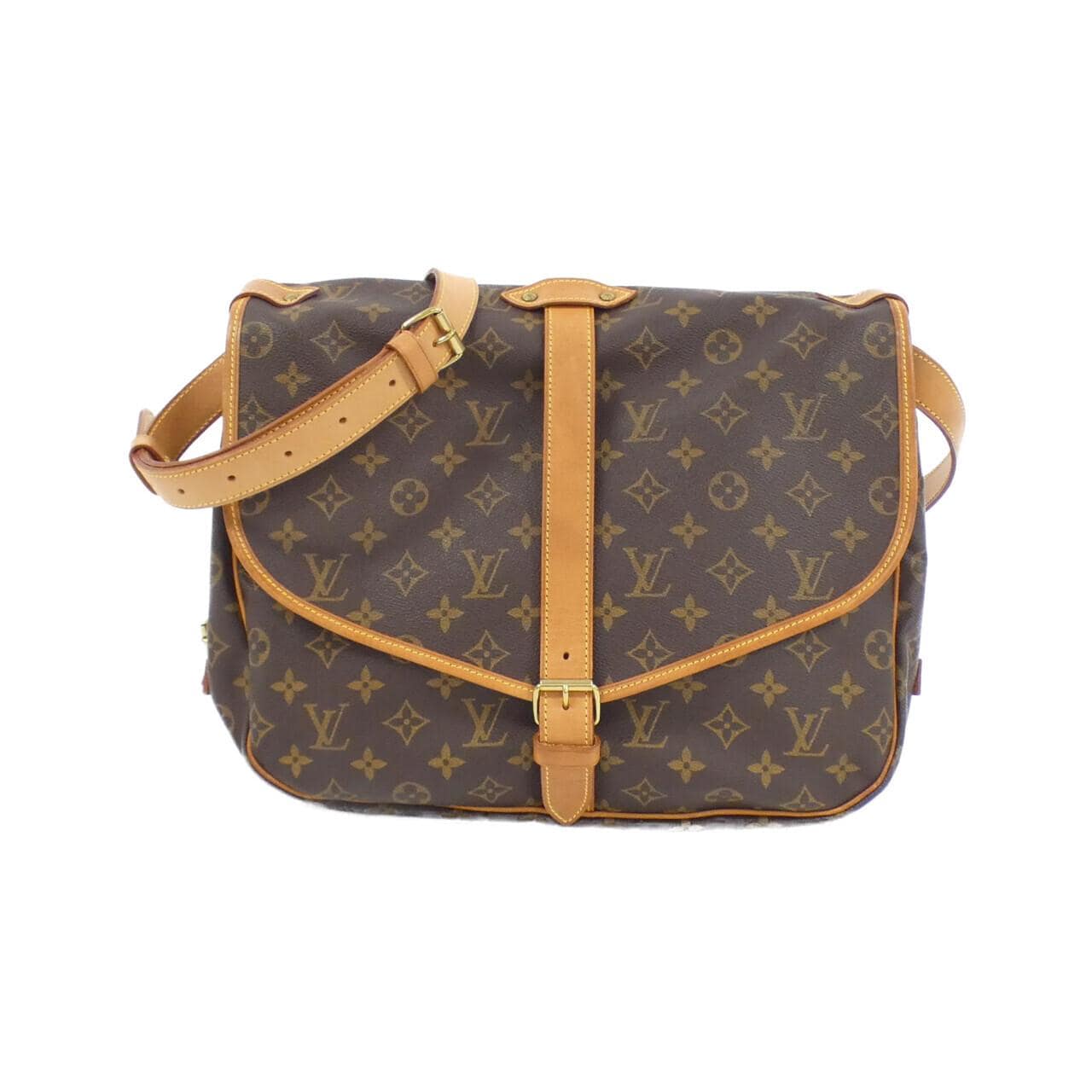 LOUIS VUITTON Monogram Saumur 35 公分 M42254 肩背包