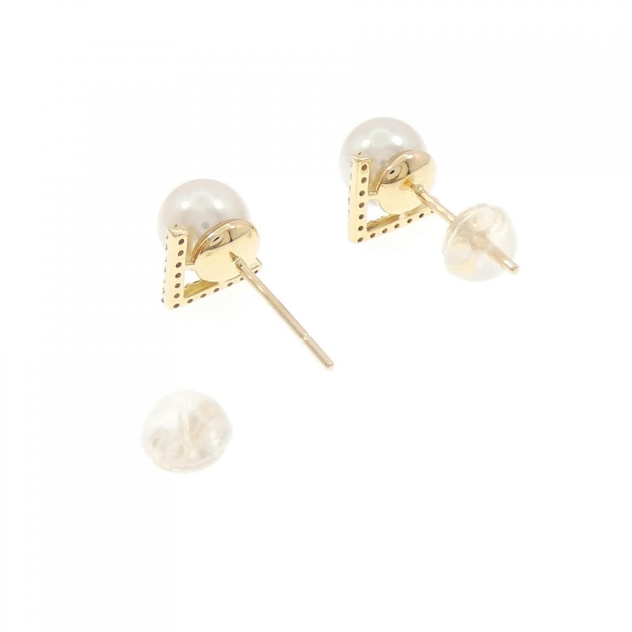 K18YG アコヤパール ピアス 6.2mm