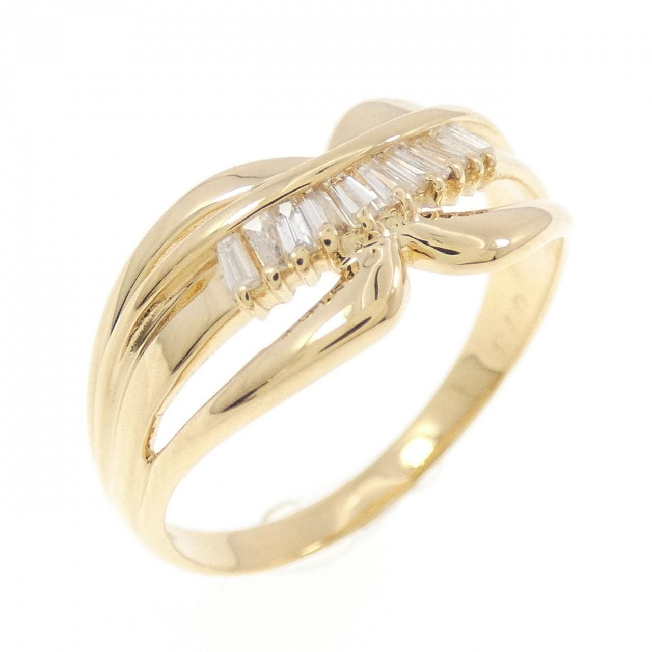K18YG ダイヤモンド リング 0.13CT