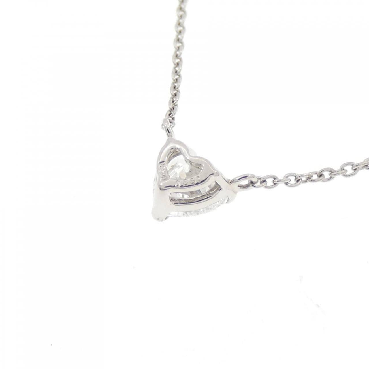 【リメイク】PT900/PT850 ダイヤモンド ネックレス 0.351CT F SI1 ハートシェイプ