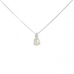 PT900/PT850 ダイヤモンド ネックレス 1.003CT L SI2 ファンシーカット