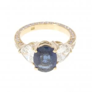 K18YG サファイヤ リング 1.035CT