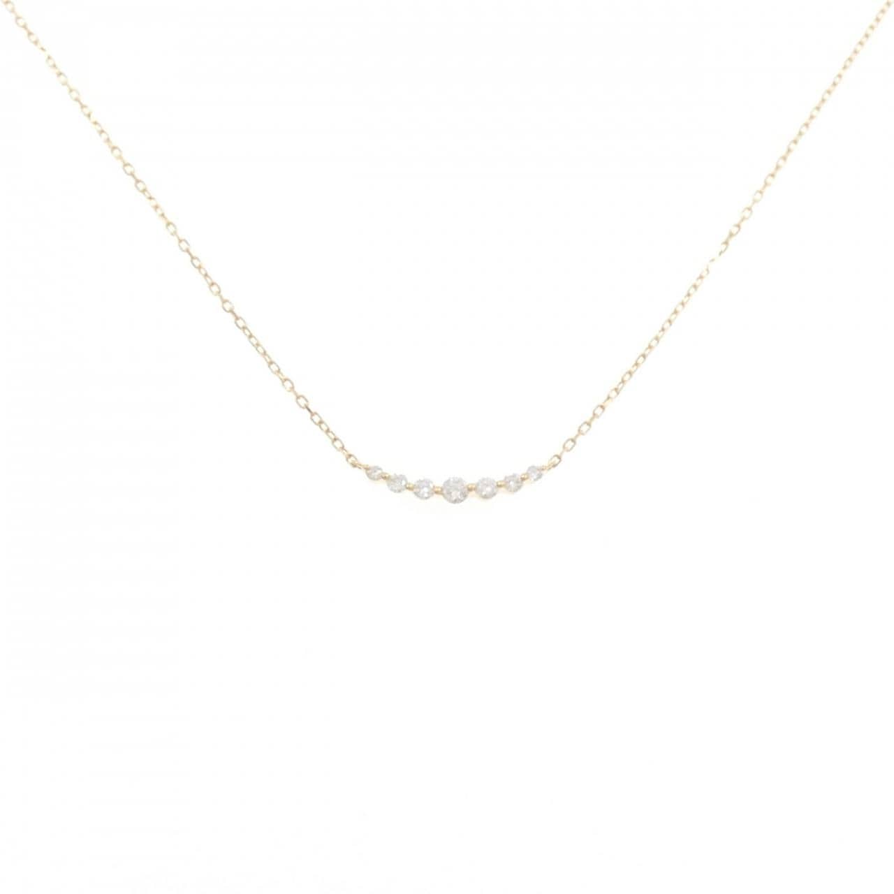 アガット ダイヤモンド ネックレス 0.1CT