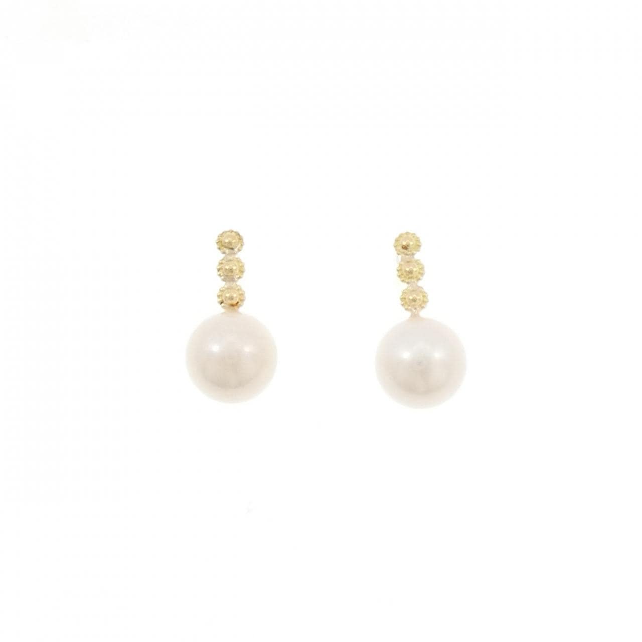 K18YG アコヤパール ピアス 7.5mm