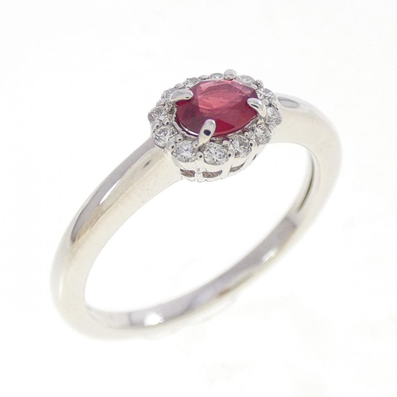 PT950 ルビー リング 0.22CT