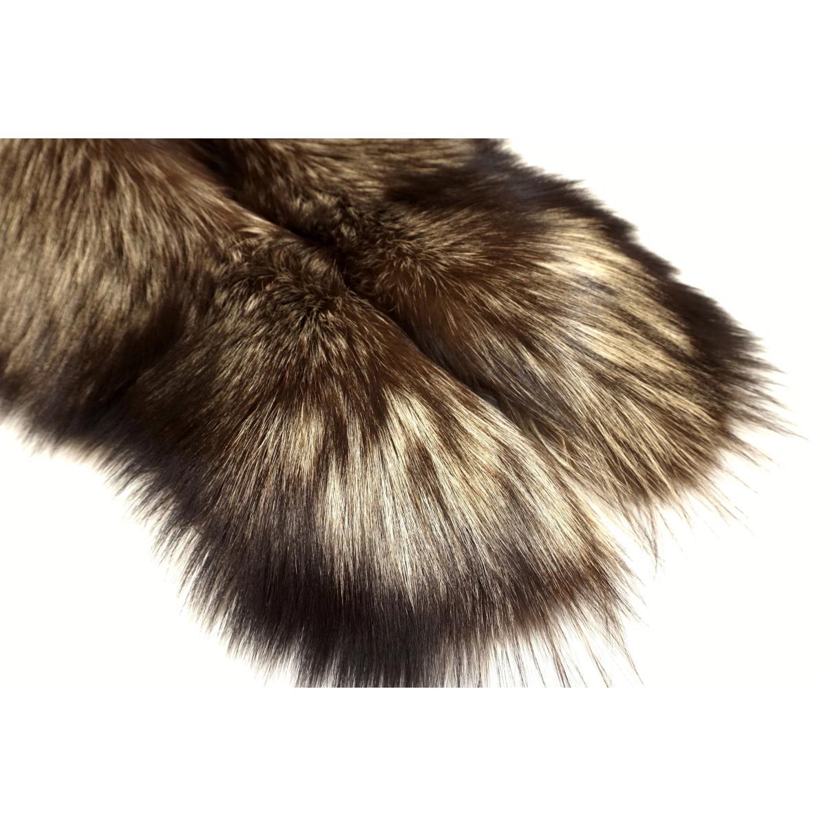 Silver fox fur stole