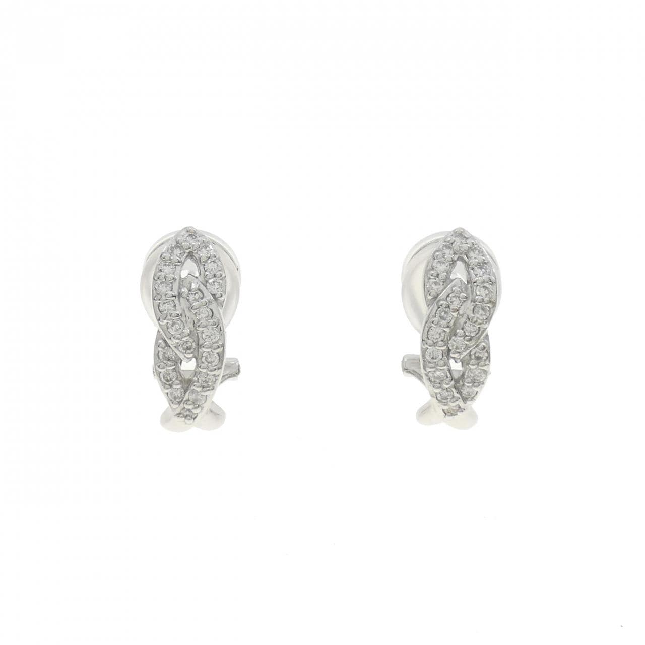 K18WG/K14WG Diamond Earrings 0.35CT