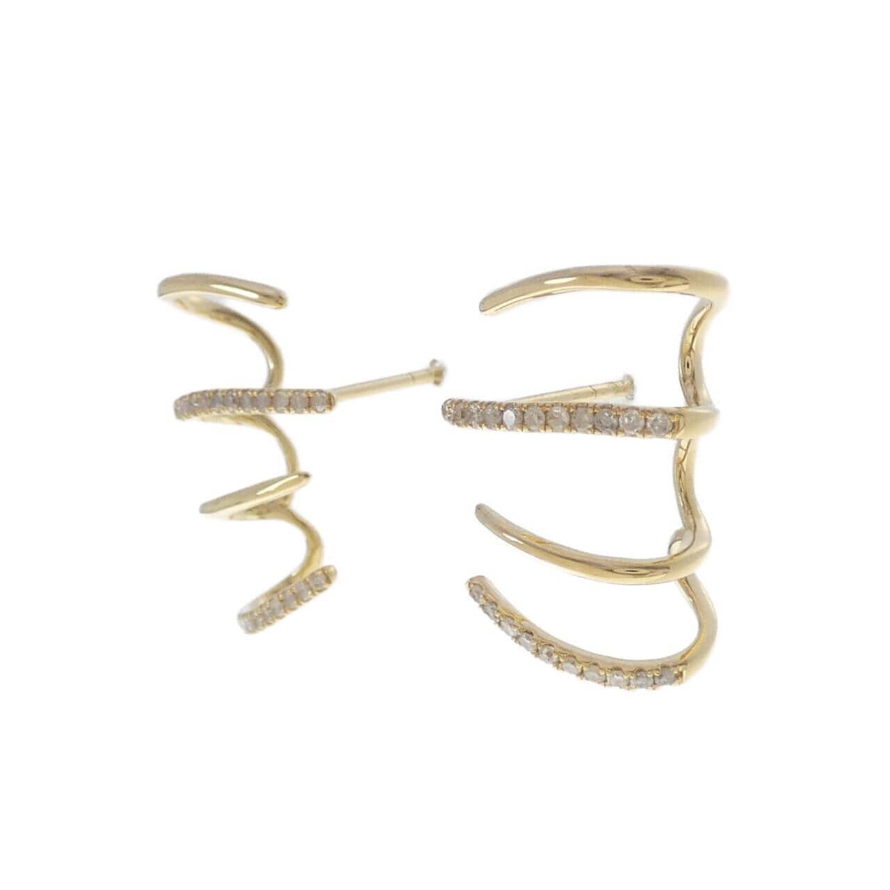 K18YG ダイヤモンド ピアス 0.30CT