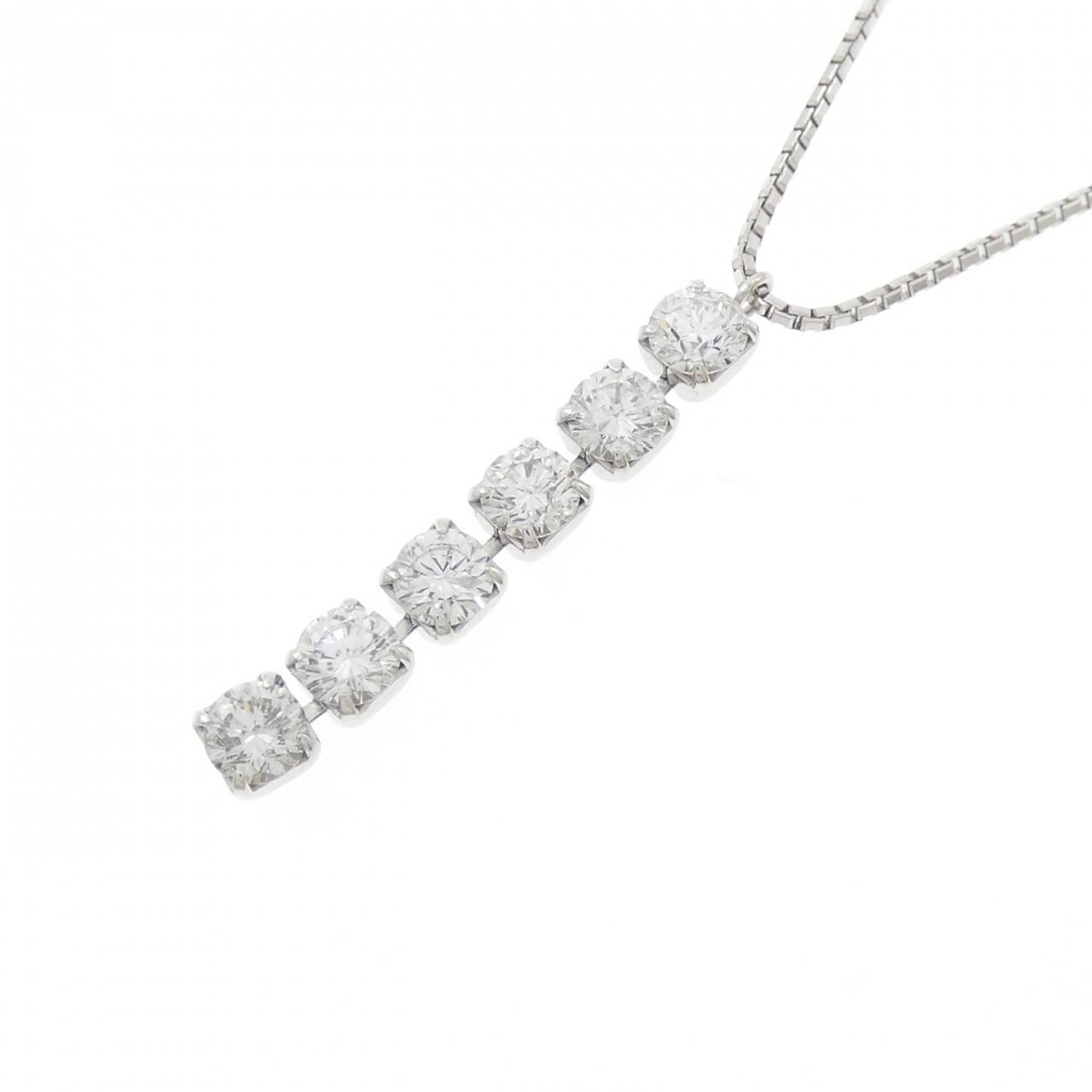 PT900 ダイヤモンド ネックレス 1.00CT