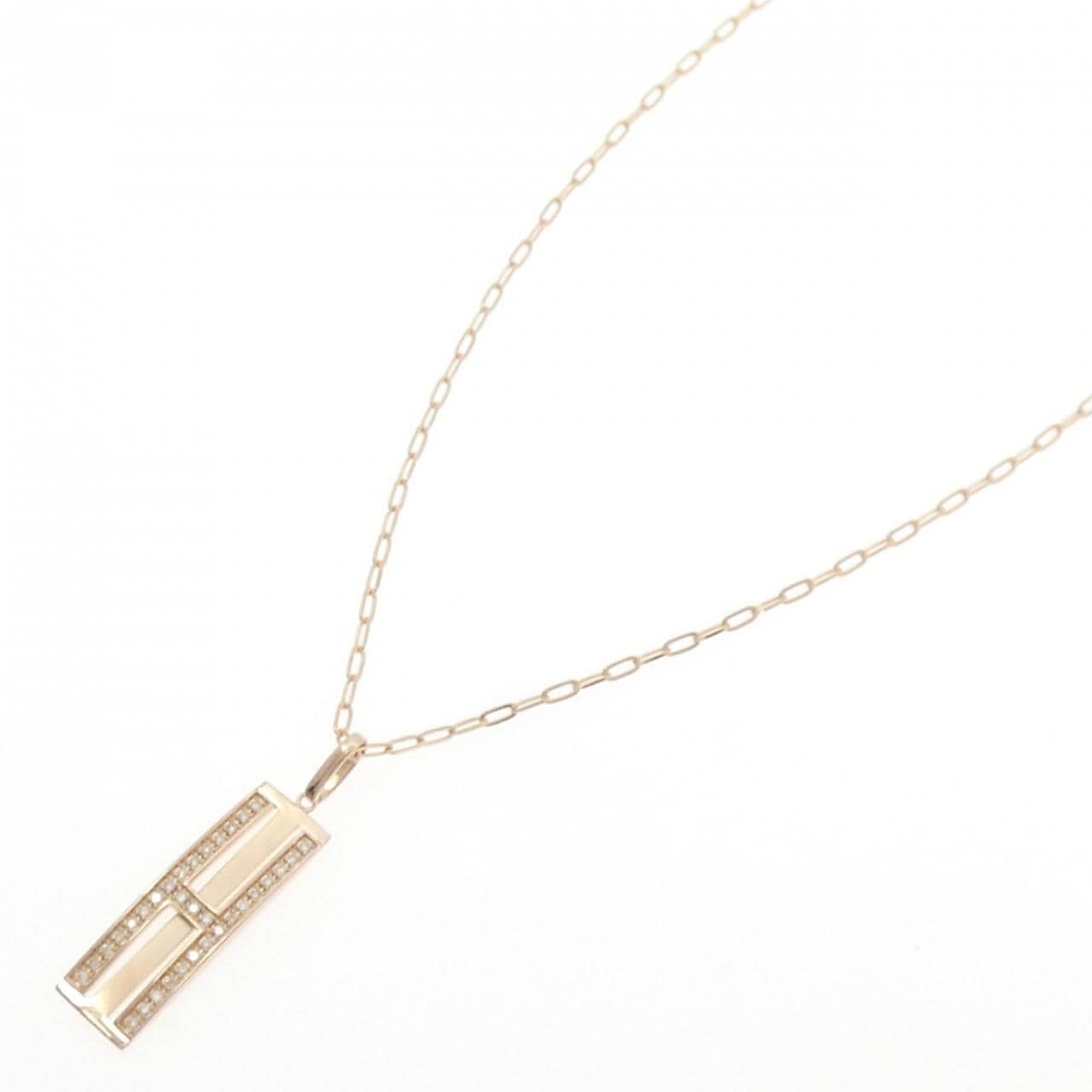K18PG ダイヤモンド ネックレス 0.16CT
