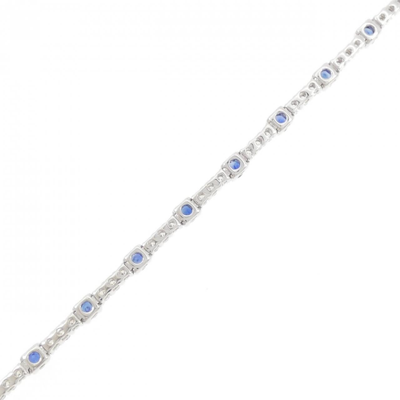 K18WG サファイヤ ブレスレット 2.74CT