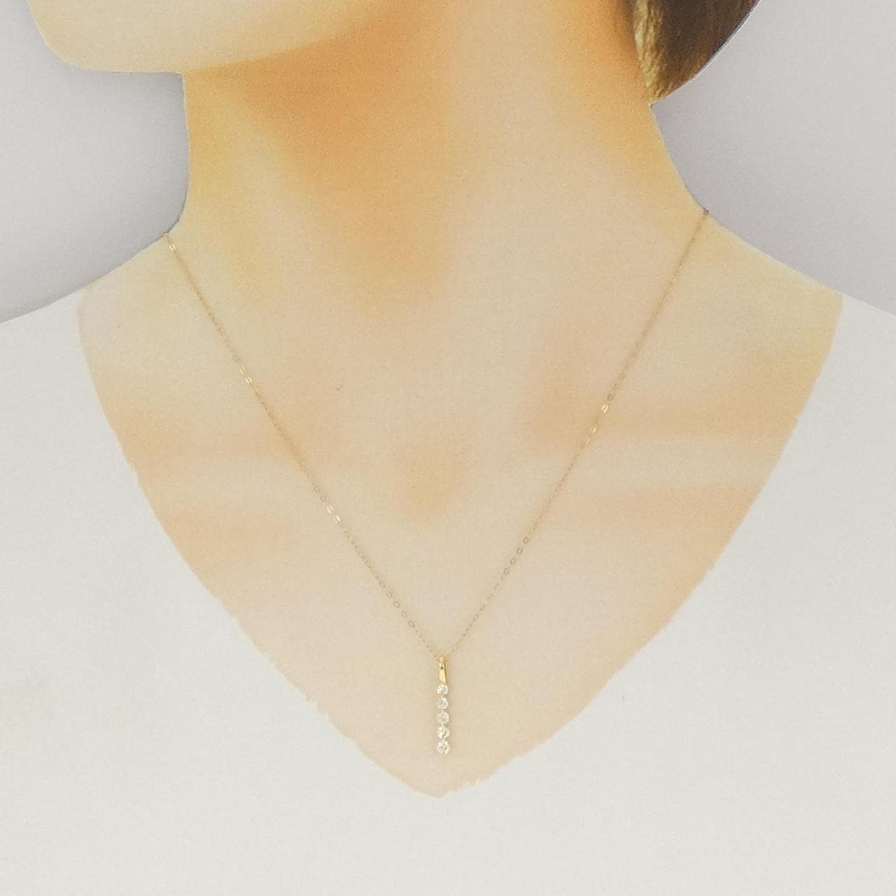 ジーエスティービー ダイヤモンド ネックレス 0.30CT