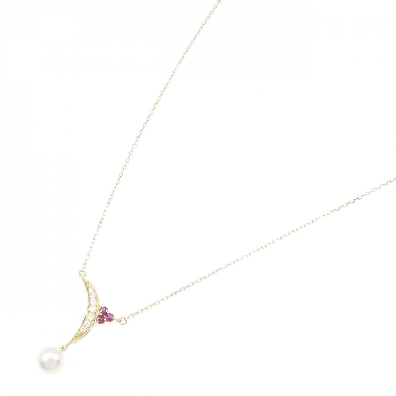 ミキモト カラーストーン ネックレス