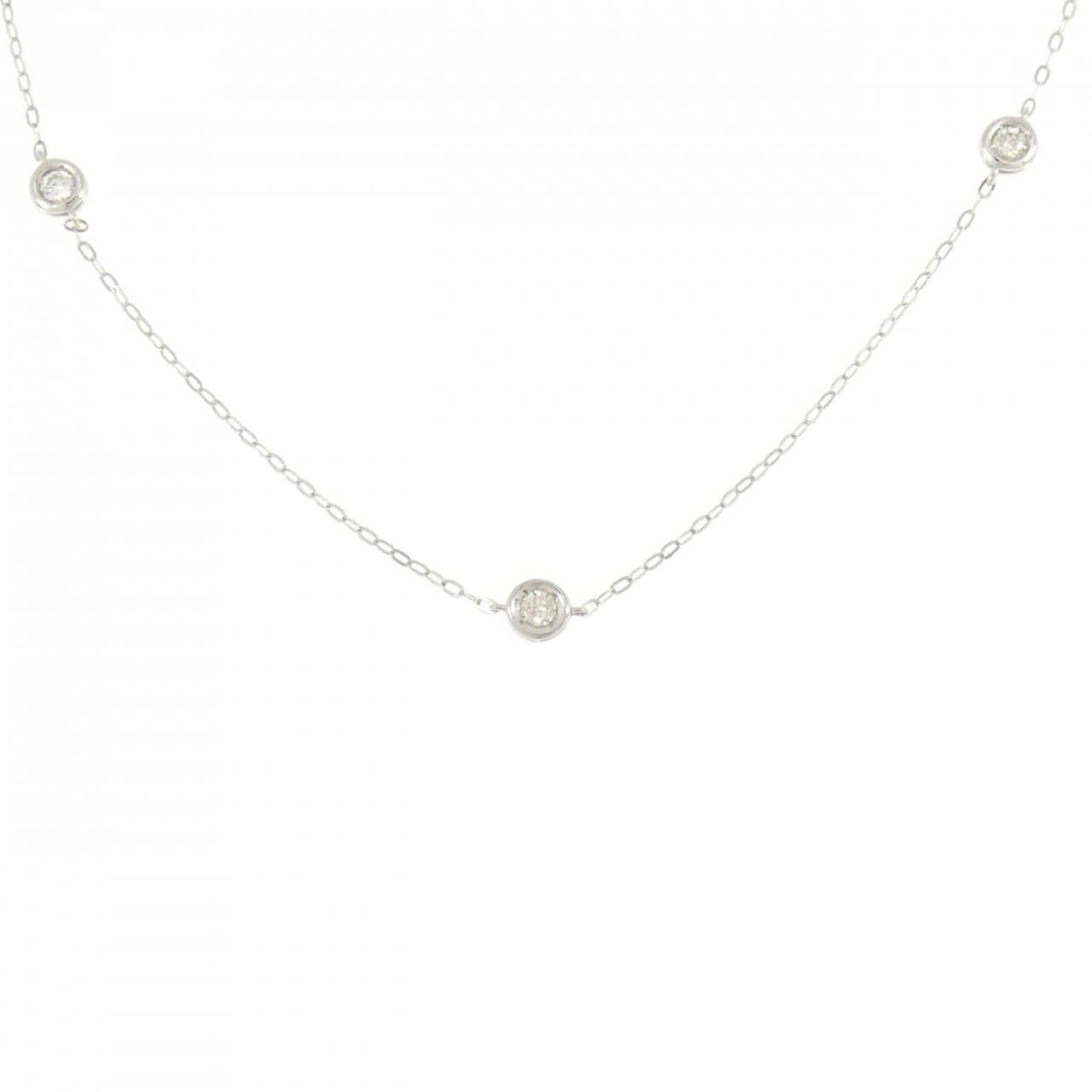 PT950/PT850 ダイヤモンド ネックレス 0.20CT