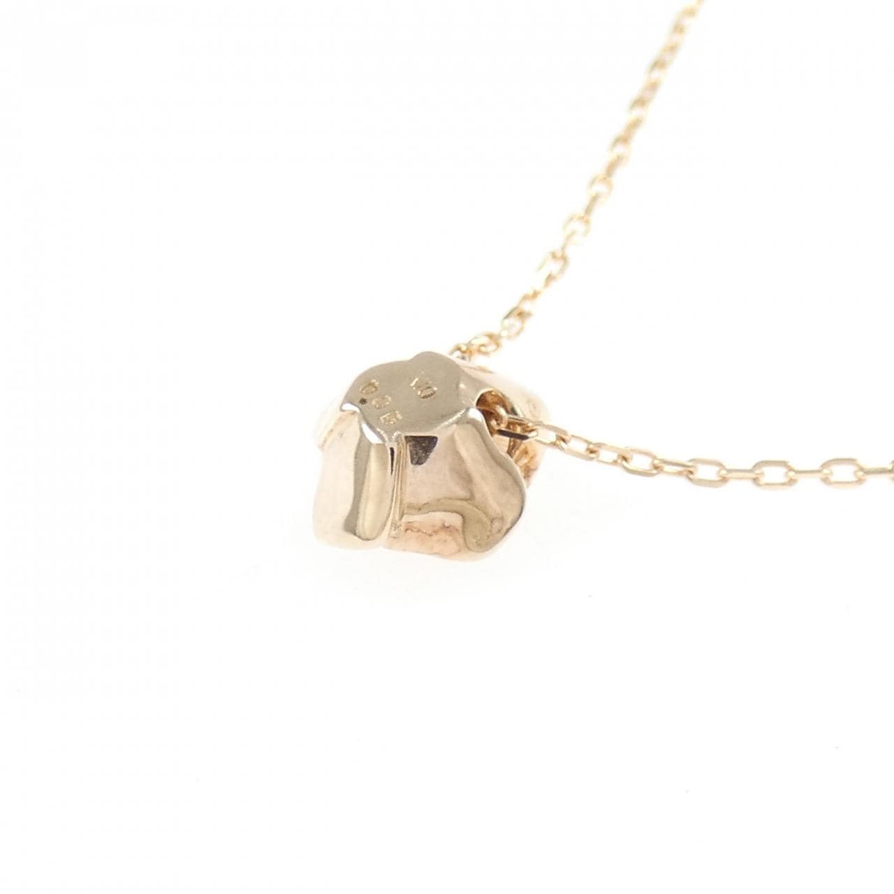 K10PG ローズ ダイヤモンド ネックレス 0.05CT