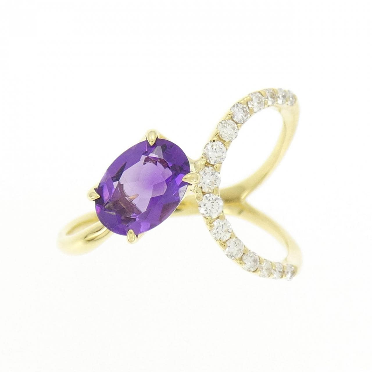 K18YG アメジスト リング 0.64CT