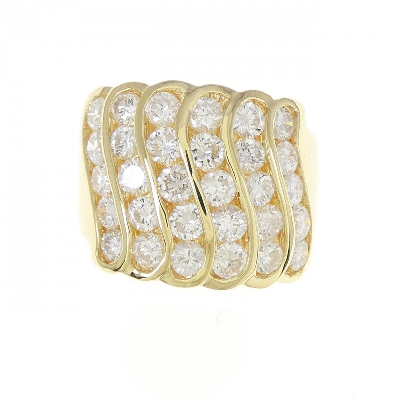 K18YG ダイヤモンド リング 2.15CT