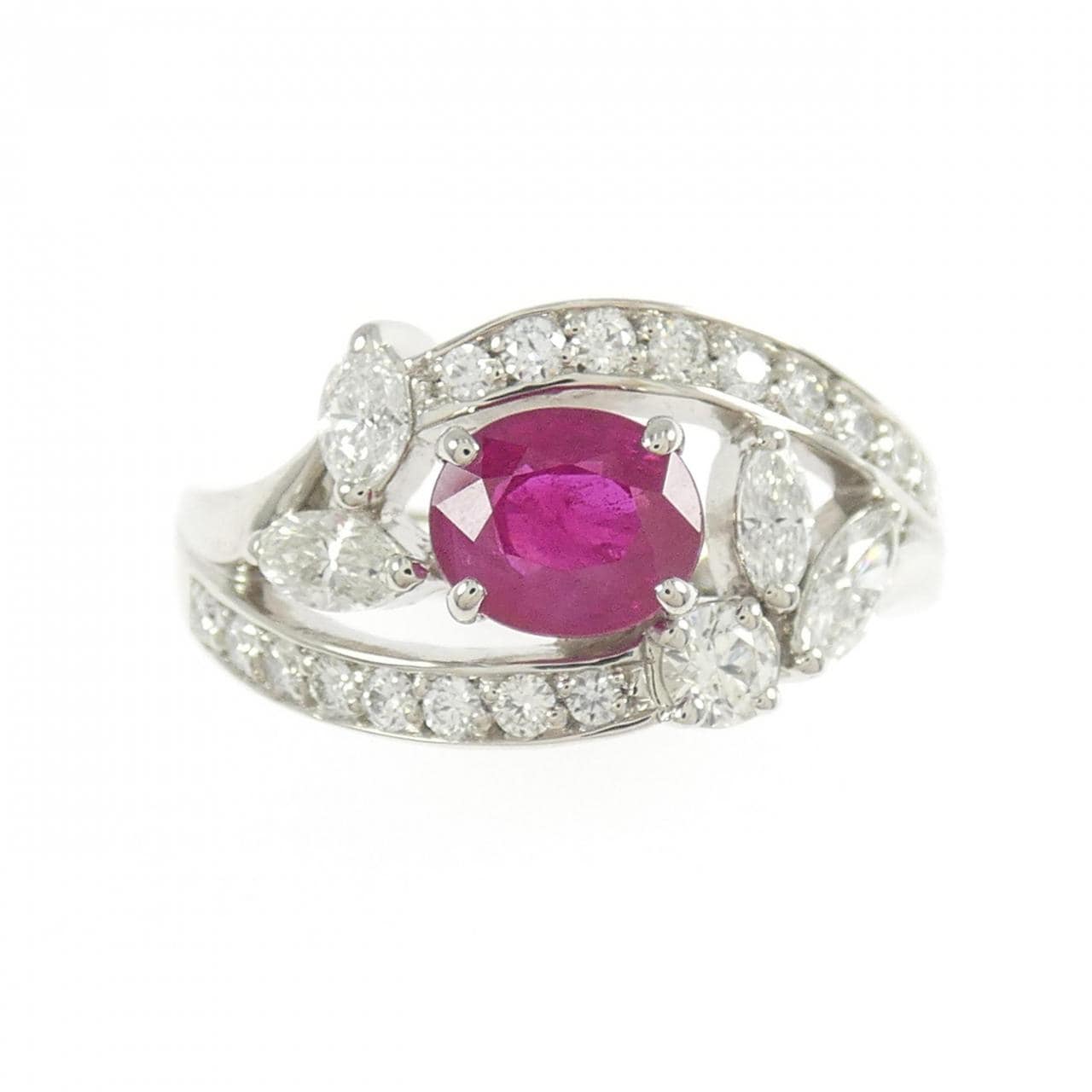PT900 ルビー リング 1.09CT