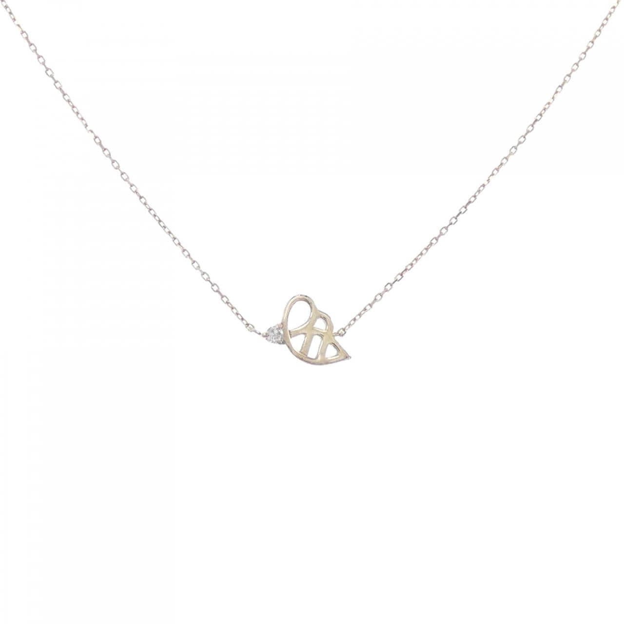 [BRAND NEW] K10YG solitaire Diamond necklace 0.01CT
