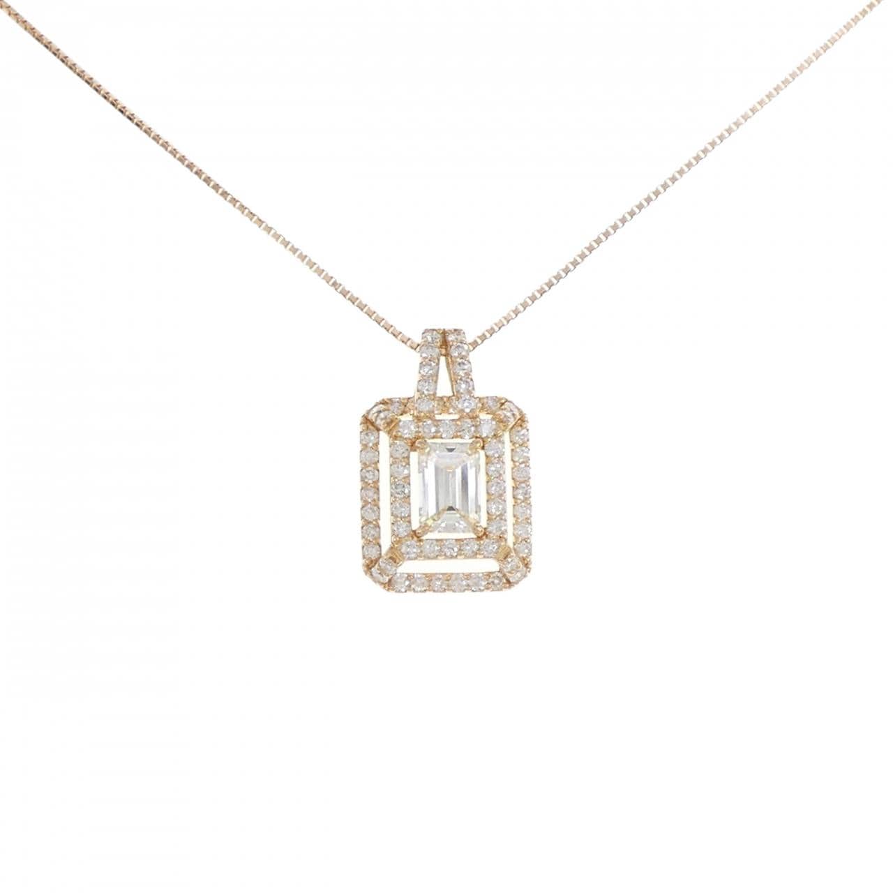 K18PG ダイヤモンド ネックレス 0.685CT