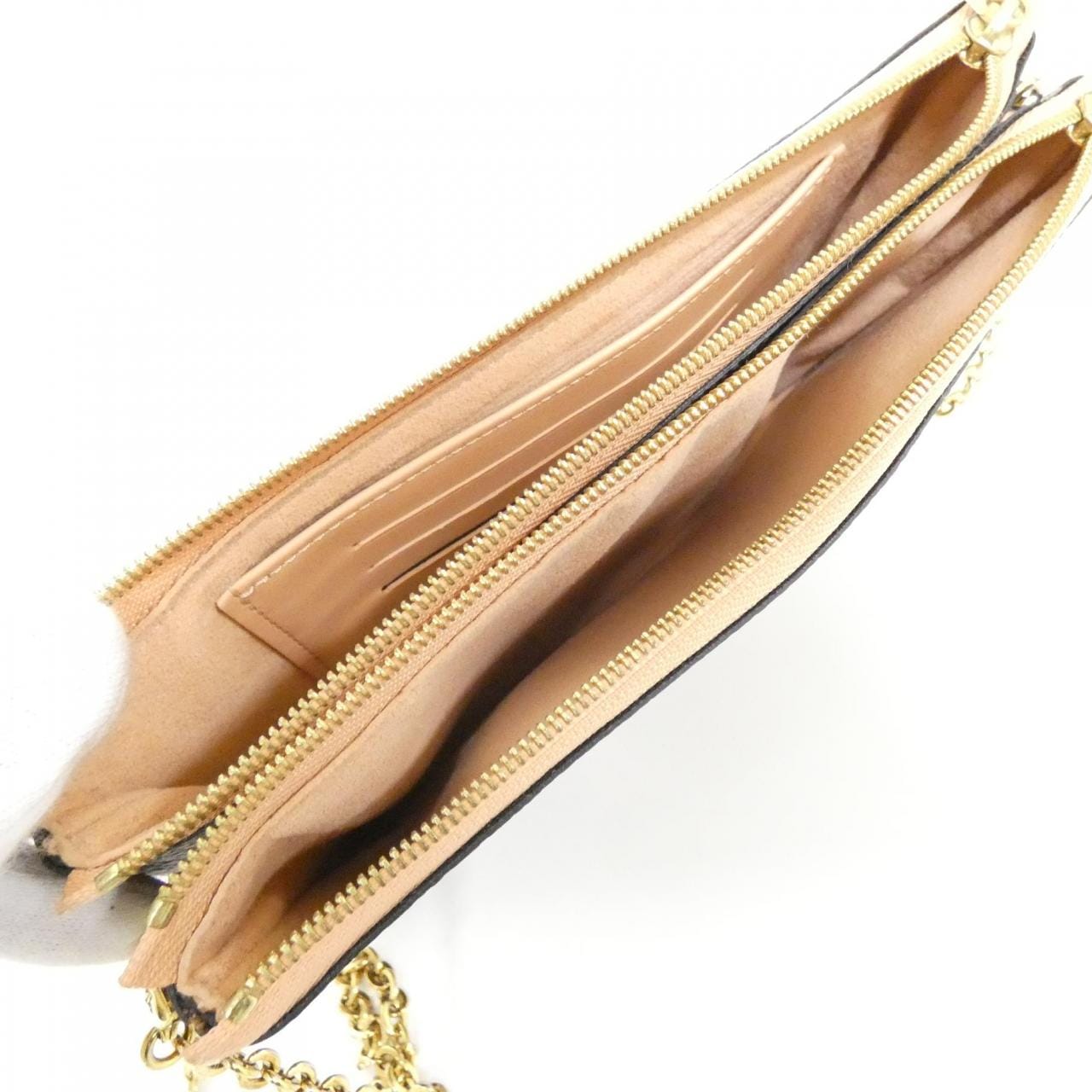 ルイヴィトン ダミエ ポシェット ドゥーブル ジップ N60254 ショルダーバッグ