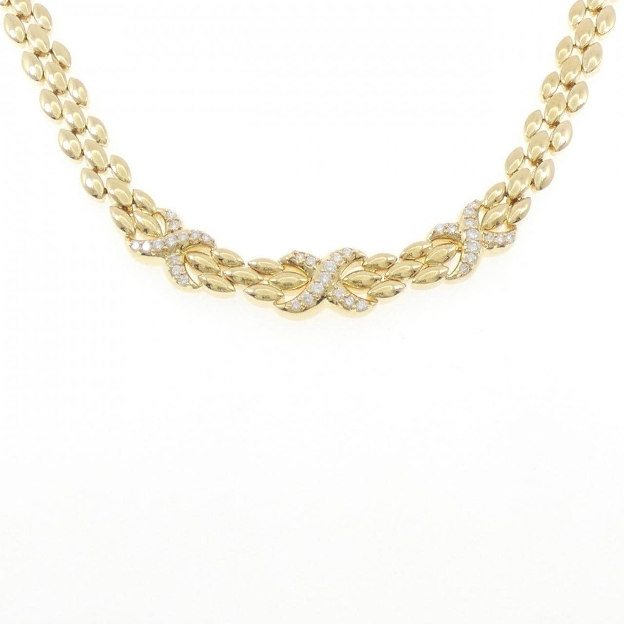 K18YG ダイヤモンド ネックレス 0.81CT