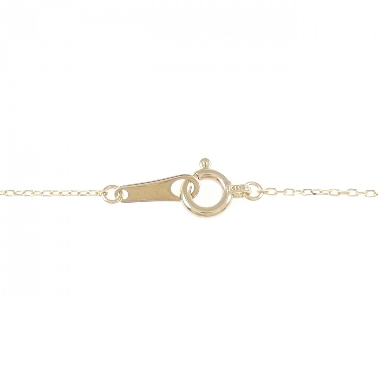 【リメイク】K10YG フラワー ダイヤモンド ネックレス 0.30CT