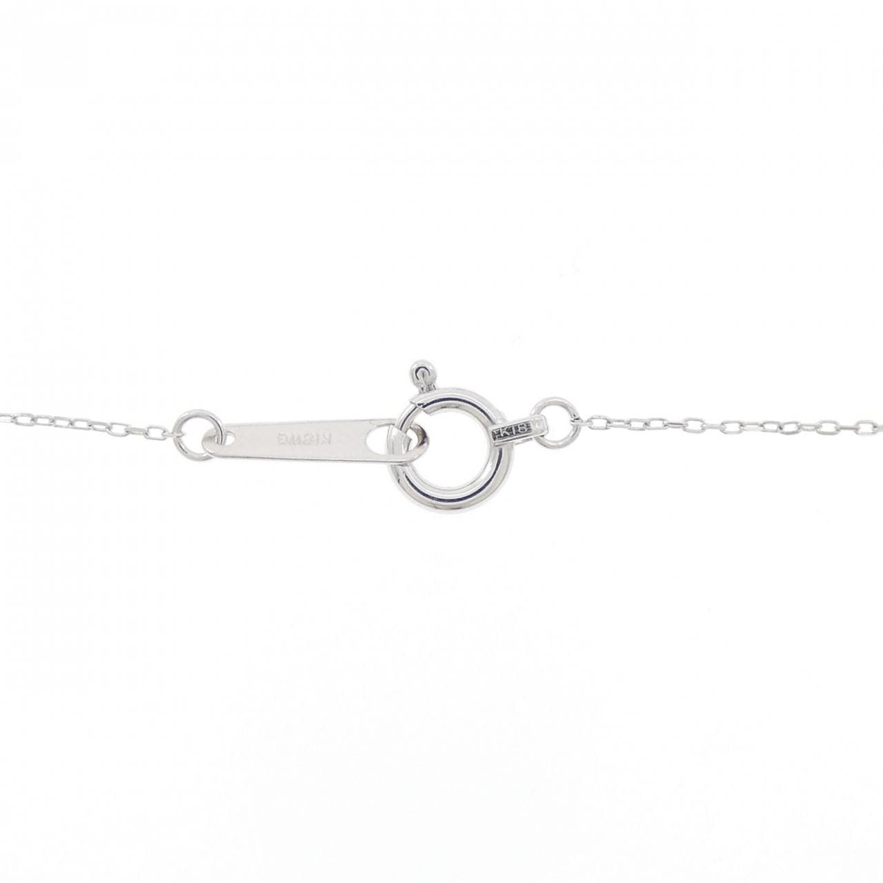 K18WG ダイヤモンド ネックレス 0.10CT