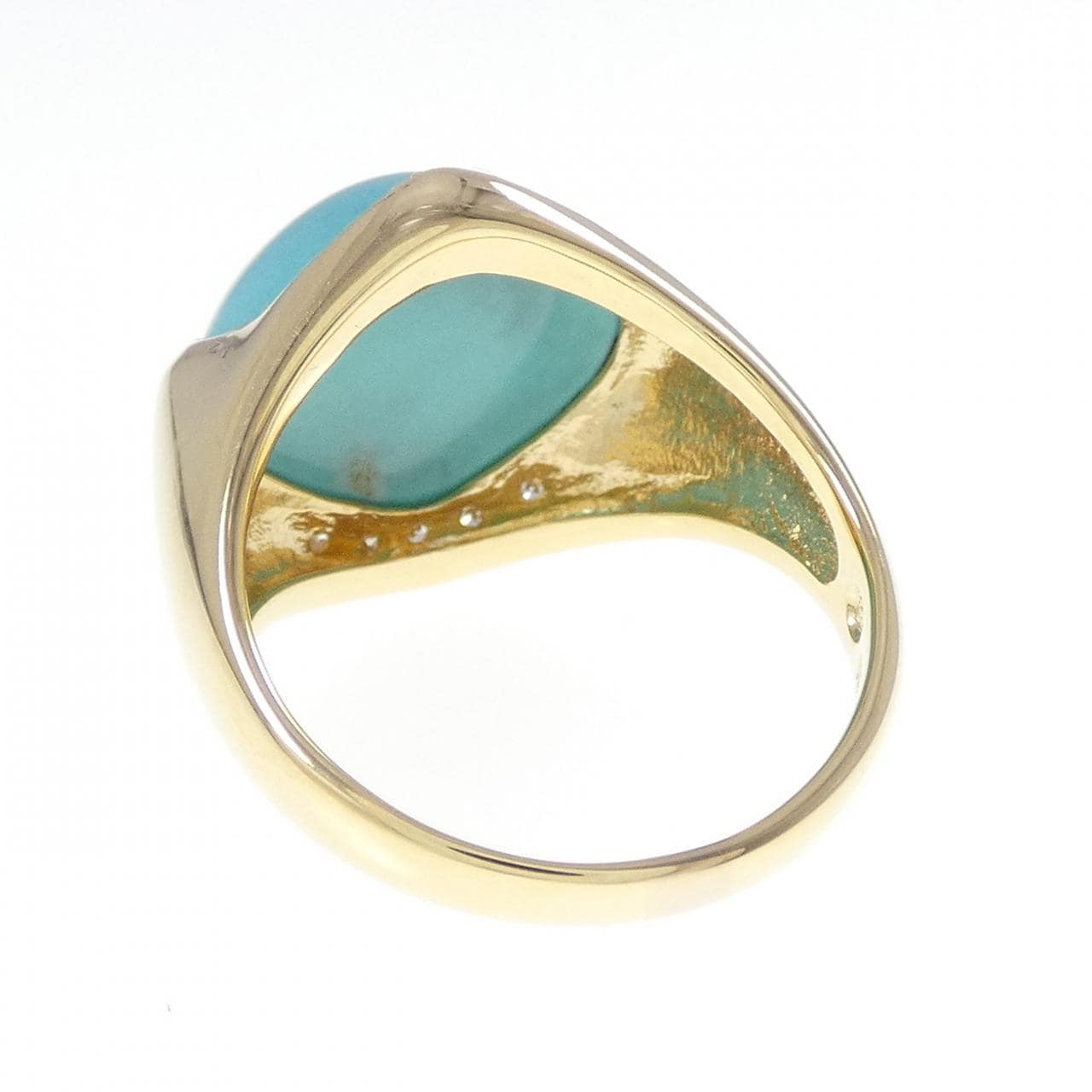 K18YG ターコイズ リング