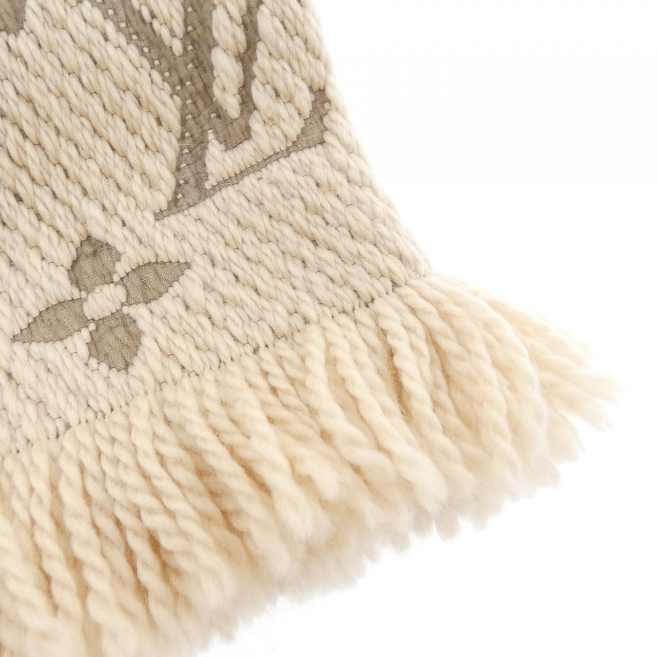 ルイヴィトン LOUIS VUITTON エシャルプ ロゴマニア M77373 MUFFLER