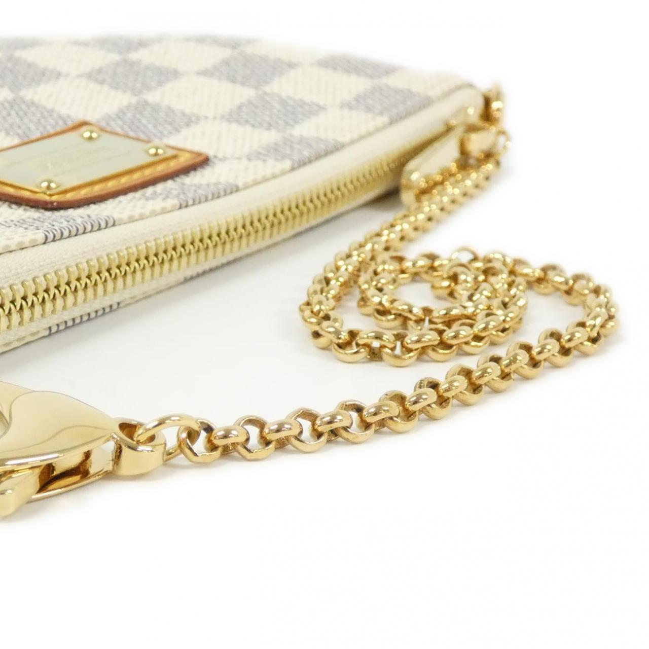 LOUIS VUITTON Damier Azur Pochette Mila MM N60027 配件袋