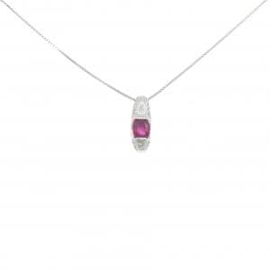 PT ルビー ネックレス 0.72CT