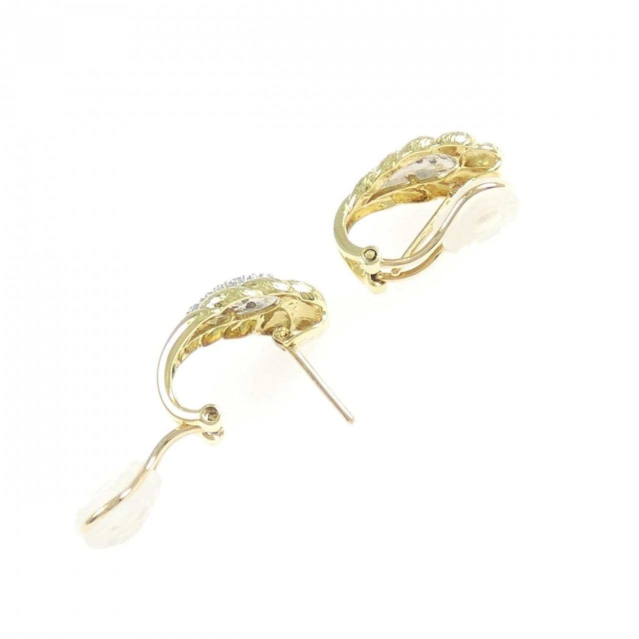 K18YG/PT900 ダイヤモンド ピアス/イヤリング 0.20CT