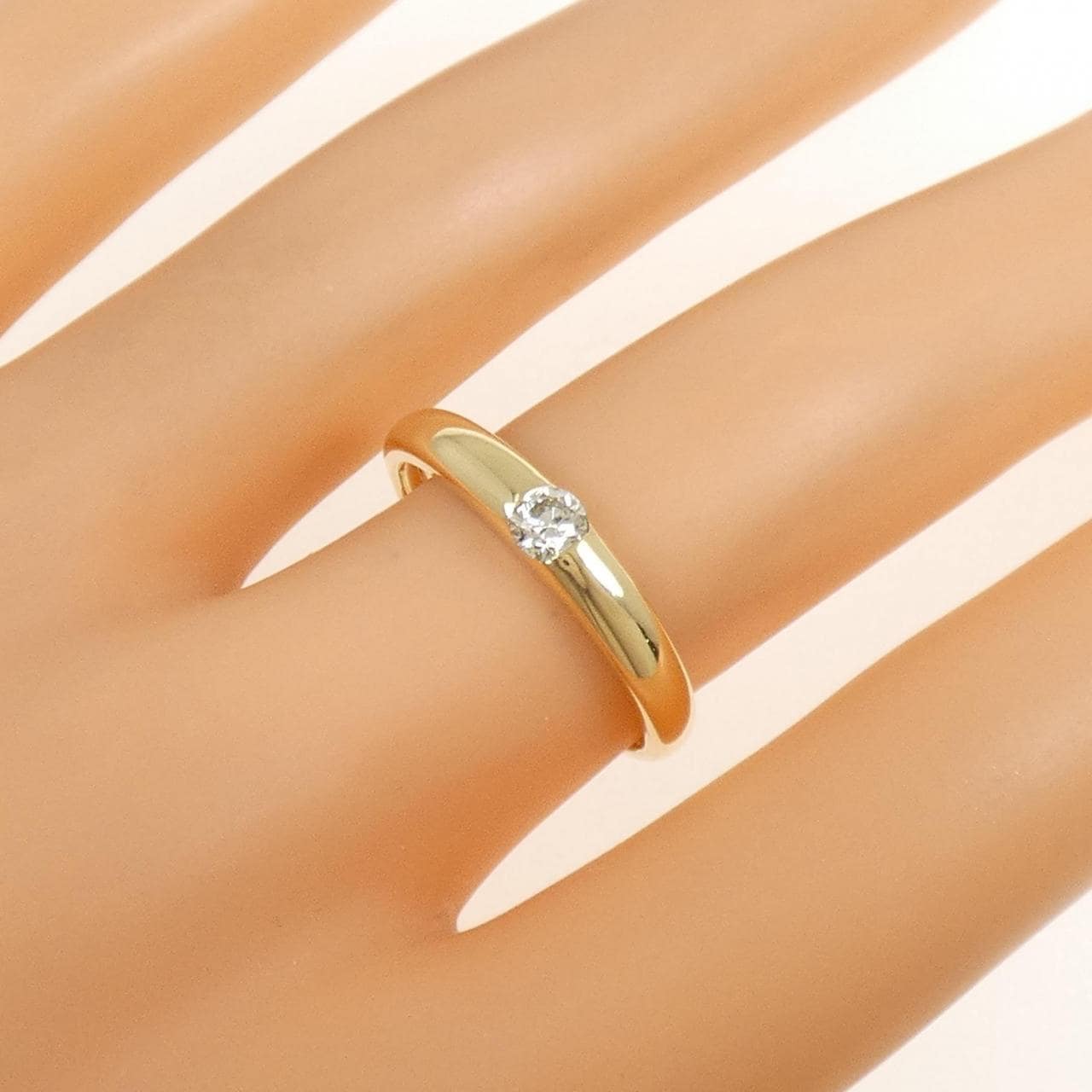 K18YG ダイヤモンド リング 0.184CT