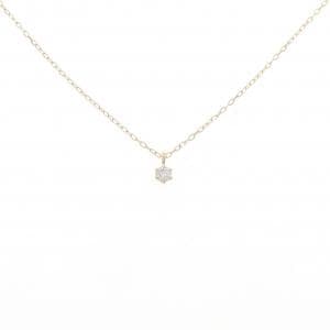 K10YG ソリティア ダイヤモンド ネックレス 0.05CT