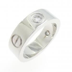 カルティエ ラブ ハーフダイヤ リング