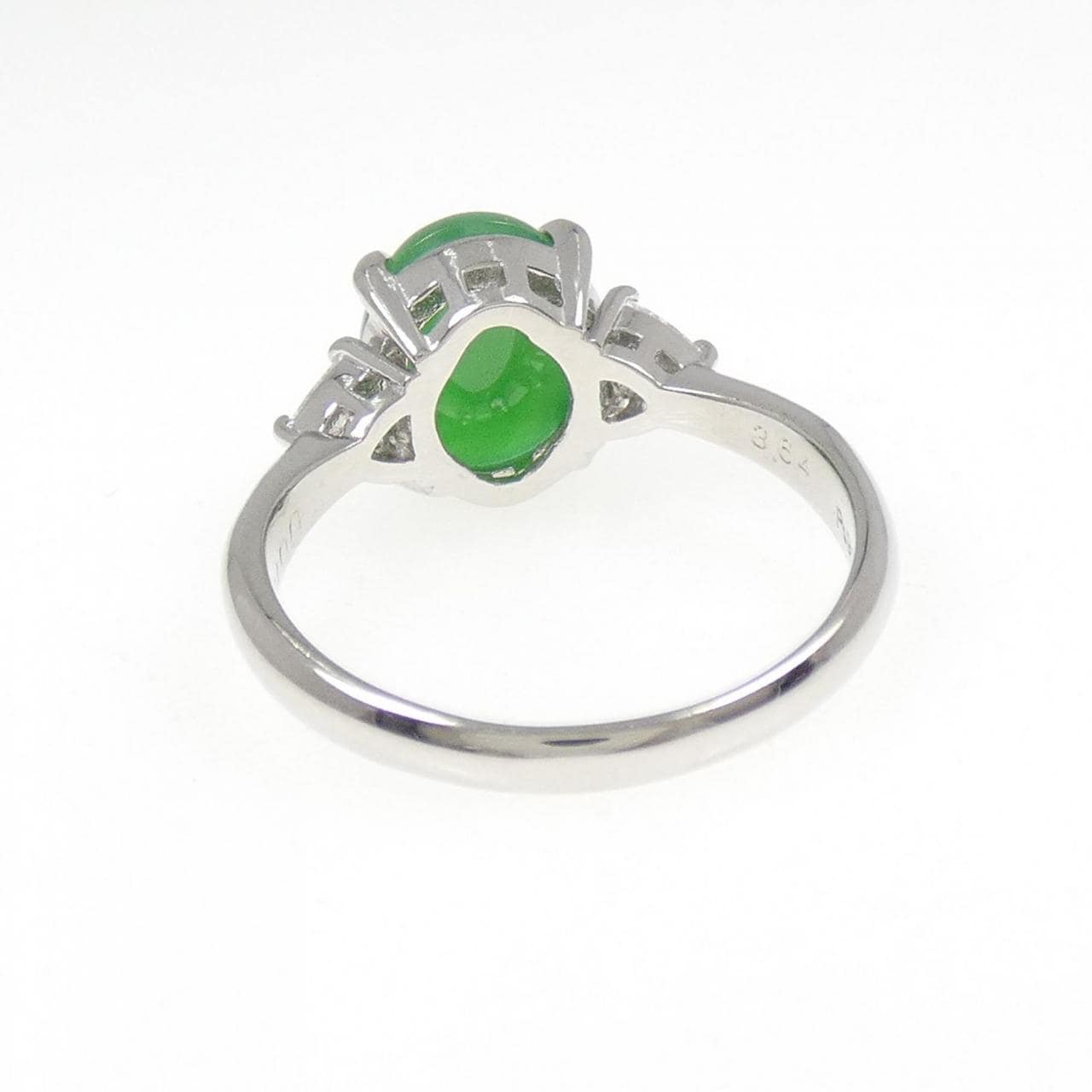 PT900 ヒスイ リング 3.64CT