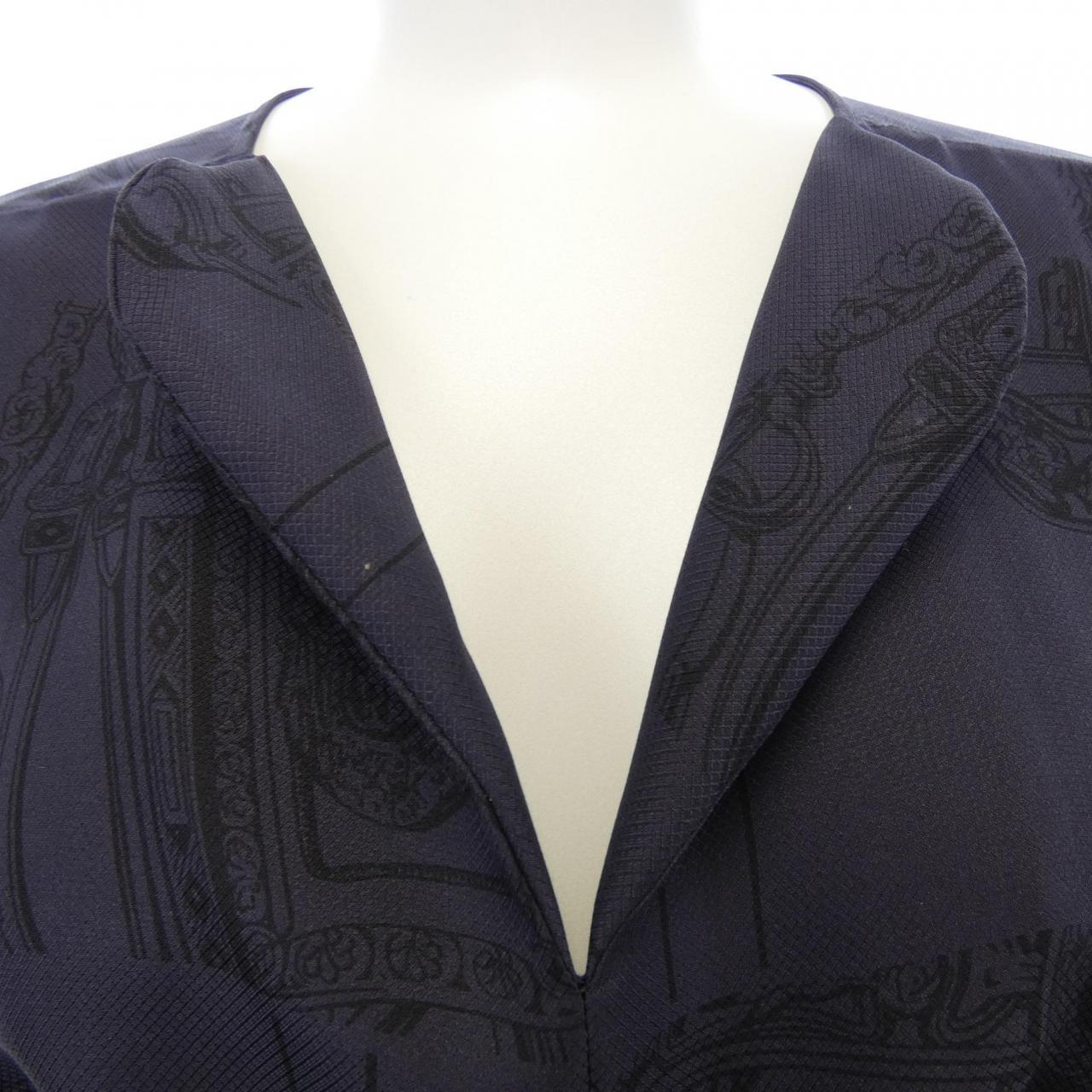 エルメス HERMES EN DESORDRE FINESSE 4H0572DL ツイルレーヌ ワンピース