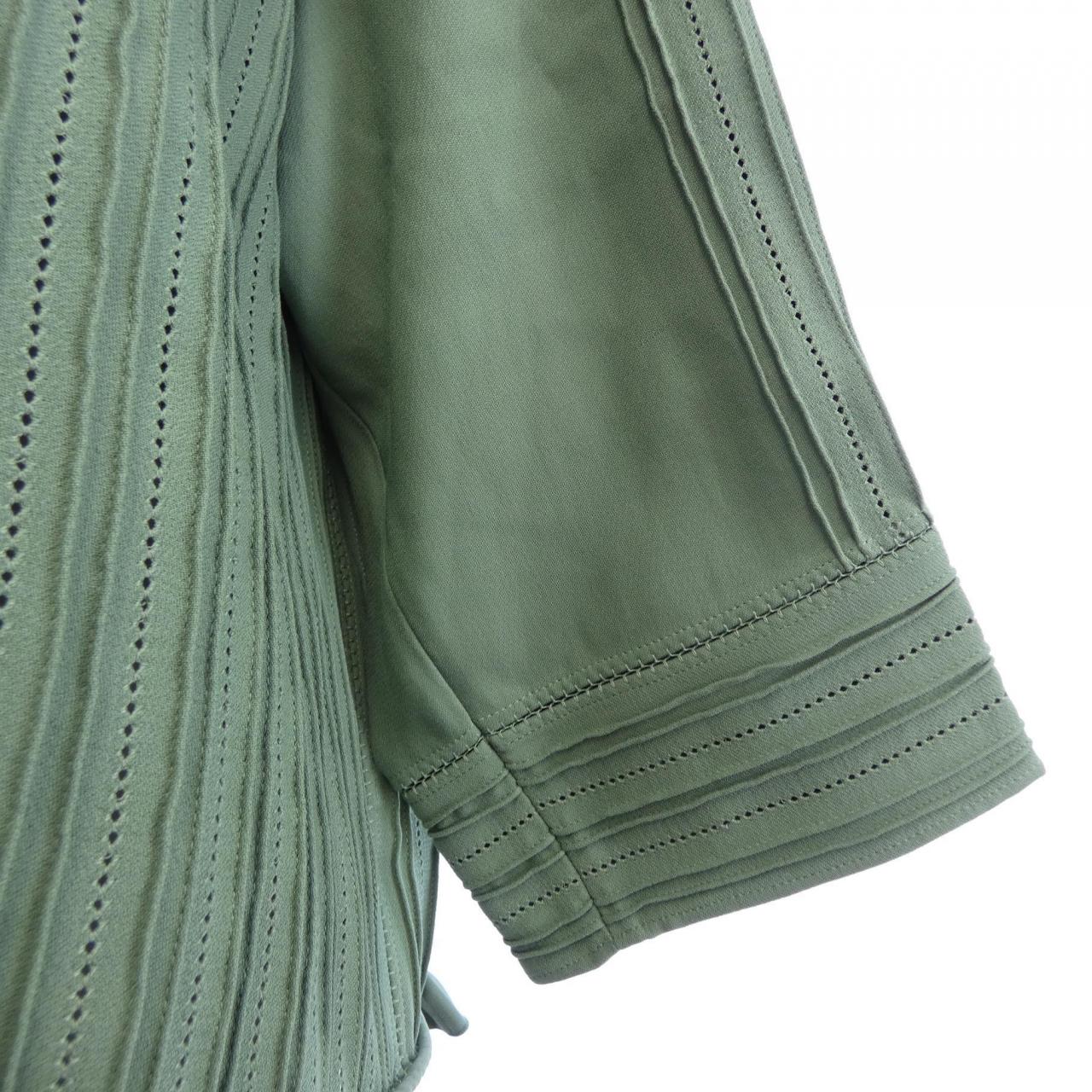エルメス HERMES シルククレープ テクスチャードコットン 2H0611DI トップス