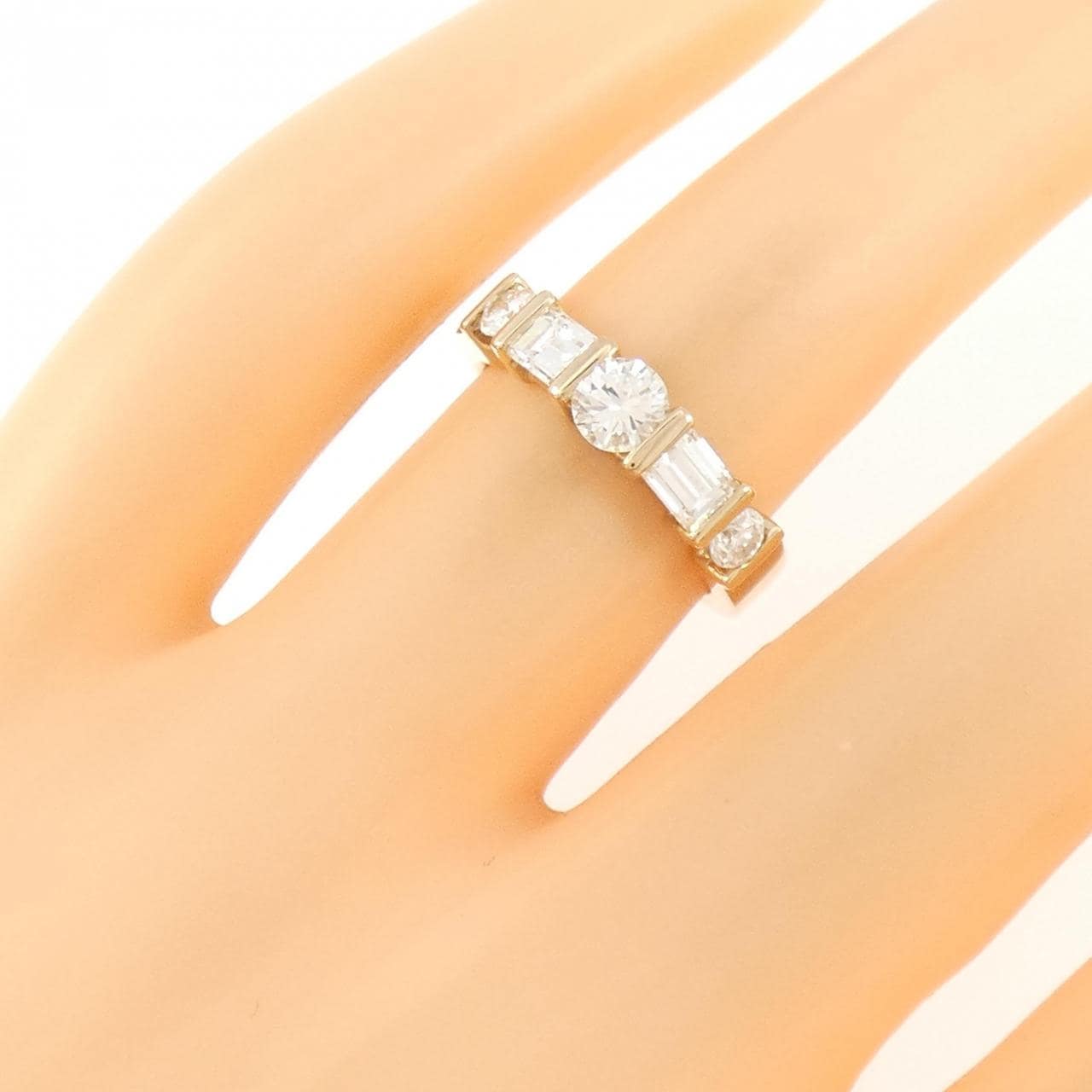 K18YG ダイヤモンド リング 0.961CT